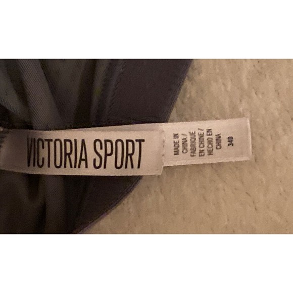Victoria's Secret Victoria Sport Sports Bra Blue Stripe Racerback 34D Athletic - Picture 4 of 7